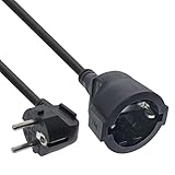 InLine Verlängerungskabel, Stromkabel, 1m, Schutzkontakt Stecker...