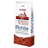 Monge Natural Superpremium Adult Lamb, Rice and Potatoes, Hundefutter für alle...