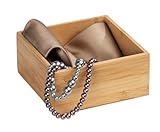 WENKO Bambus Ablage Terra M, praktische Organizer-Box für Schränke und Regale...