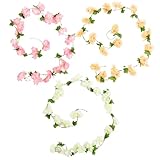 JazRvr Blumengirlande, Kirschblüten Deko, 3 Stück Künstliche Blumen Girlande,...