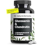 Glucosamin & Chondroitin – 180 Kapseln mit Vitamin C – trägt zu einer...