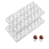 KOMUNJ 2PCS Pralinenform Polycarbonat Set, Schokoladenform Transparent...