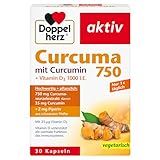 Doppelherz Curcuma 750 mit Curcumin + Vitamin D3 1000 I.E. - Vitamin D...