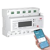 eMylo Smart WiFi Energiemessgerät, 3-Phasen-DIN-Schienen LCD-Digitalzähler,...