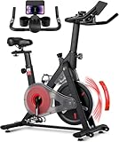 LIFERUN Heimtrainer Fahrrad Magnetwiderstand, Leise Spinning Bike Indoor mit...