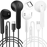 2Pack USB C kopfhörer mit kabel für iPhone 16 15 Pro Max Plus iPad Pro In Ear...