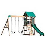 Backyard Discovery Spielturm Buckley Hill aus Holz | XXL Spielhaus für Kinder...