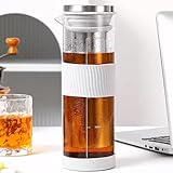 JanYoo Cold Brew Kaffeebereiter 800ml, Cold Brew Coffee Maker mit 304...