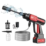 EAFCar Akku Hochdruckreiniger mit Bürstenloser Motor, 100 Bar Hydroblast...