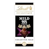 Lindt EXCELLENCE Mild 90 % Kakao - Milde Edelbitter-Schokolade | 100 g Tafel |...