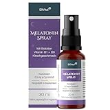 Melatonin Einschlafspray, mit Baldrian & Vitamin B1+ B6 - 0,5 mg liquid...