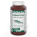 Lebertran 1000 mg Kapseln 180 Stk. Nahrungsergänzungsmittel mit mehrfach...