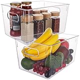 ASelected 2 Stück Kühlschrank Organizer 29 x 20.6 x 15 CM Fridge Organizer...