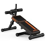 ESTEXO Hantelbank Fitnessbank Trainingsbank Flachbank Sit-Up Bank Lehne...