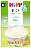 HiPP Bio Getreidebrei ohne Zuckerzusatz, 100 Prozent Reis, glutenfrei, 200g 7er...