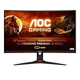 AOC Gaming C27G2ZE - 27 Zoll FHD Curved Monitor, 240 Hz, 0.5ms, FreeSync Premium...