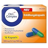 OtriComplex Erkältungskapseln, 500 mg Paracetamol, 6,1 mg...