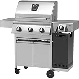 Schickling Gasgrill 'Henry L - Deluxe' Edelstahlgrill Grillwagen mit...