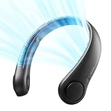JISULIFE Tragbarer Nackenventilator, Freisprecheinrichtung Bladeless Lüfter,...