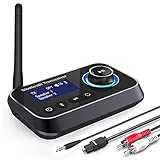 Ainostone 3-in-1 Bluetooth 5.3 Sender Empfänger für 2 Kopfhörer Bluetooth...
