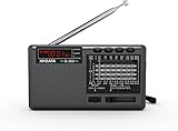 XHDATA D368 kleines Radio Nostalgie Batterieradio Mini Tragbare Radios Bluetooth...