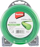 Makita E-02705 Mähfaden rund 2,0 mm x 15 m Round Trim Trimmerfaden, Nylon,...