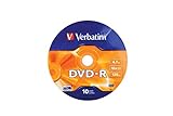 Verbatim 43729' DVD-R 4,7GB 16x 10er Wrap Spindel Silber