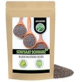 Alpi Nature Senfkörner schwarz braun 1kg, Senfsaat schwarz, Senfsamen, schwarze...