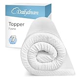 Dailydream Komfortschaum Matratzentopper Model L/XL, 180x200x6cm, Edition 7-Zone
