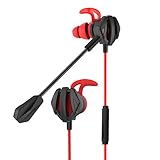 Iriisy In-Ear Gaming-Kopfhörer, In-Ear-Kopfhörer mit Kabel und Mikrofon,...