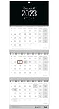 3-Monatskalender 2023 Wandkalender mit Datumsschieber [Black Edition] Dez 2022 -...