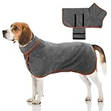 Jostift Hundebademantel, Mikrofaser Hunde Bademantel Badetuch, Extra Saugfähig,...