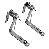 Blumenkasten Halter grau bis 50 kg individuell verstellbar - 2er Set - Metall...