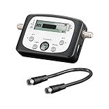 Goobay Digitaler Satelliten Finder LCD-Anzeige mit Kompass und Ton inkl....