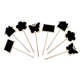 Amosfun 8 Stück Holz Garten Marker Tafel Pflanze Tag Stakes Pflanzensamen...