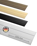 Gedotec Übergangsprofil selbstklebend Silber 1000 mm Alu I Länge 1m, Breite 37...