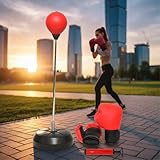 Mucola Standboxsack Erwachsene Boxsack inkl. Boxhandschuhe und Pumpe Boxbirne...