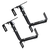 Blumenkasten Halter Vario grau verstellbar - 2er Set - Metall Halterung für...