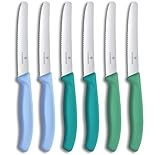Victorinox Swiss Classic, Frühstücksmesser, Brötchenmesser Set, 6teilig,...