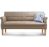Cavadore 3-Sitzer Sofa Kira mit Federkern / Sitzbank für Küche, Esszimmer /...
