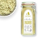 INGWERPULVER BIO 500g im Premium Glas | EDEL KRAUT - INGWER PULVER Bio - 100%...