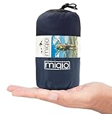 Miqio® 2in1 Hüttenschlafsack mit Reißverschluss (Links oder rechts): Leichter...