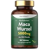 Maca Root 5000mg | 180 vegane Tabletten (keine Kapseln) | Peruvian Maca Wurzel...