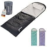 Skandika Deckenschlafsack Skye | Schlafsack 3 Jahreszeiten, mit Kissen,...