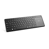 CSL-Computer 2-in-1 Mini Wireless Tastatur mit Touchpad - QWERTZ-Tastaturlayout,...