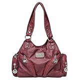 GSenhui City Bag Vintage Handtasche aus Weiches Leder, Hobo Bag Klein...