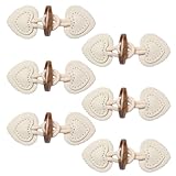 Kotkiddy Leder Knebelverschlüsse Knöpfe Verschluss Jacken 6 Paar kleine...