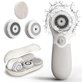 Gesichtsbürste mit 3 Aufsätzen & 2 Geschwindigkeiten - Tiefenreinigung &...