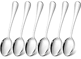 Tiokin Suppenlöffel, 6 Stück 20,5cm Edelstahl Esslöffel und Esslöffel,...
