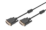 DIGITUS DVI Anschlusskabel, DVI(24+1), 2x Ferrit St/St, 3.0m, DVI-D Dual Link,...